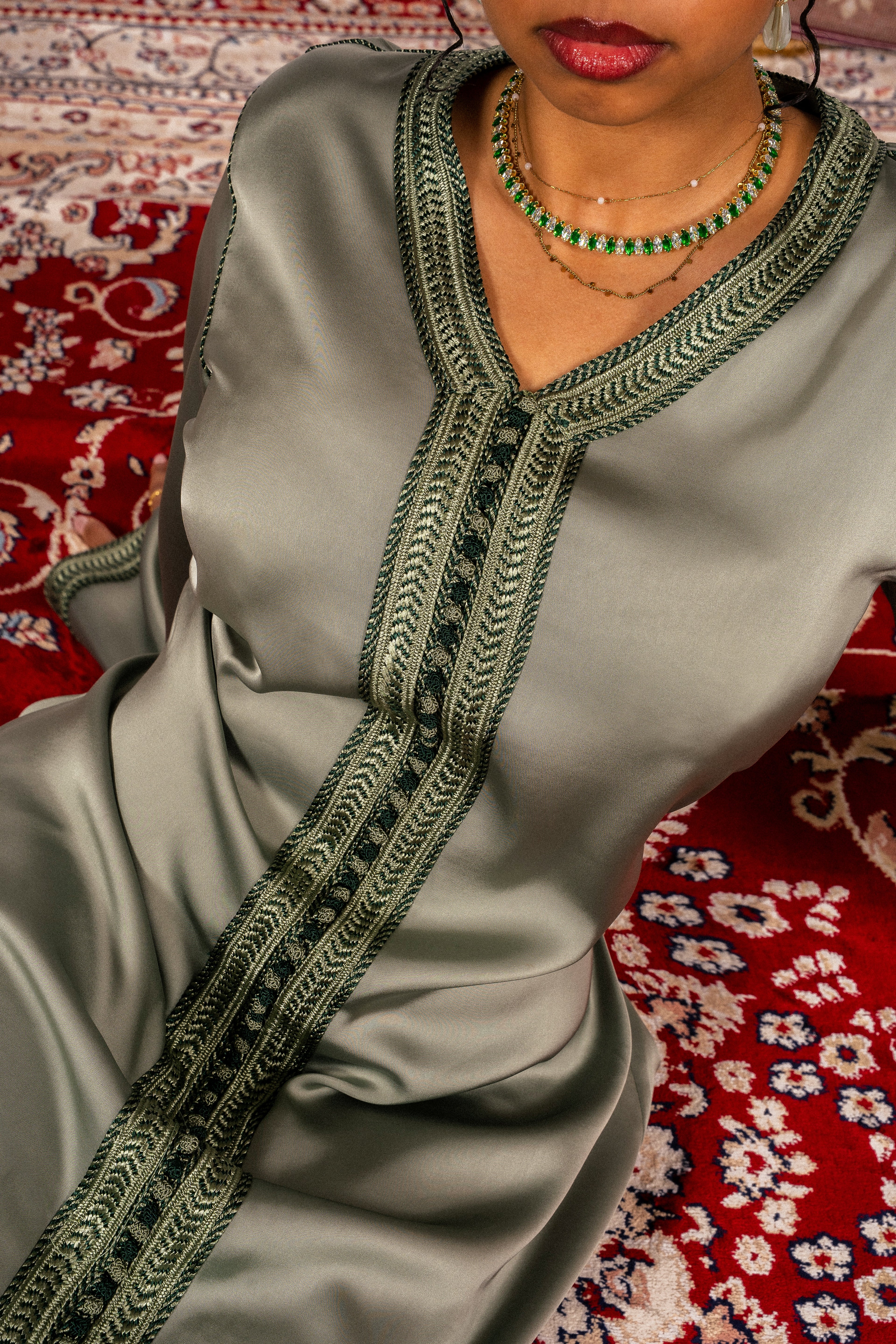 Shaped Caftan Sage