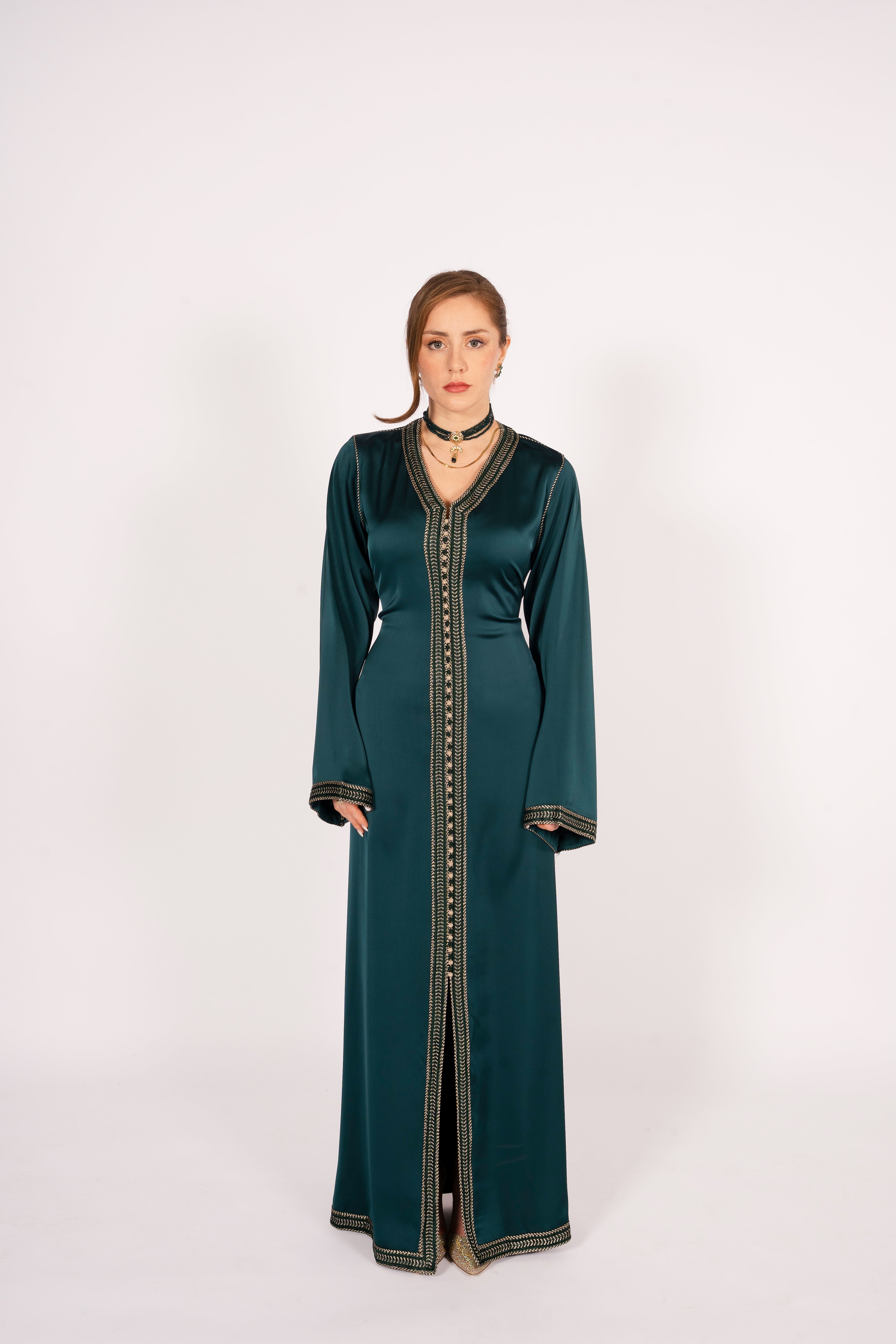 Shaped Caftan Emerald