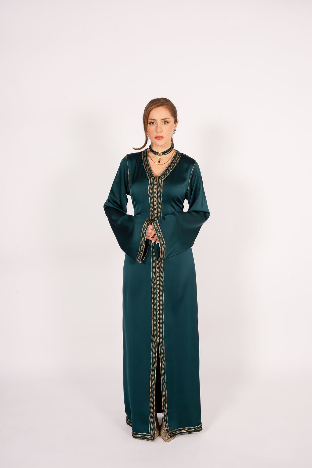 Shaped Caftan Emerald