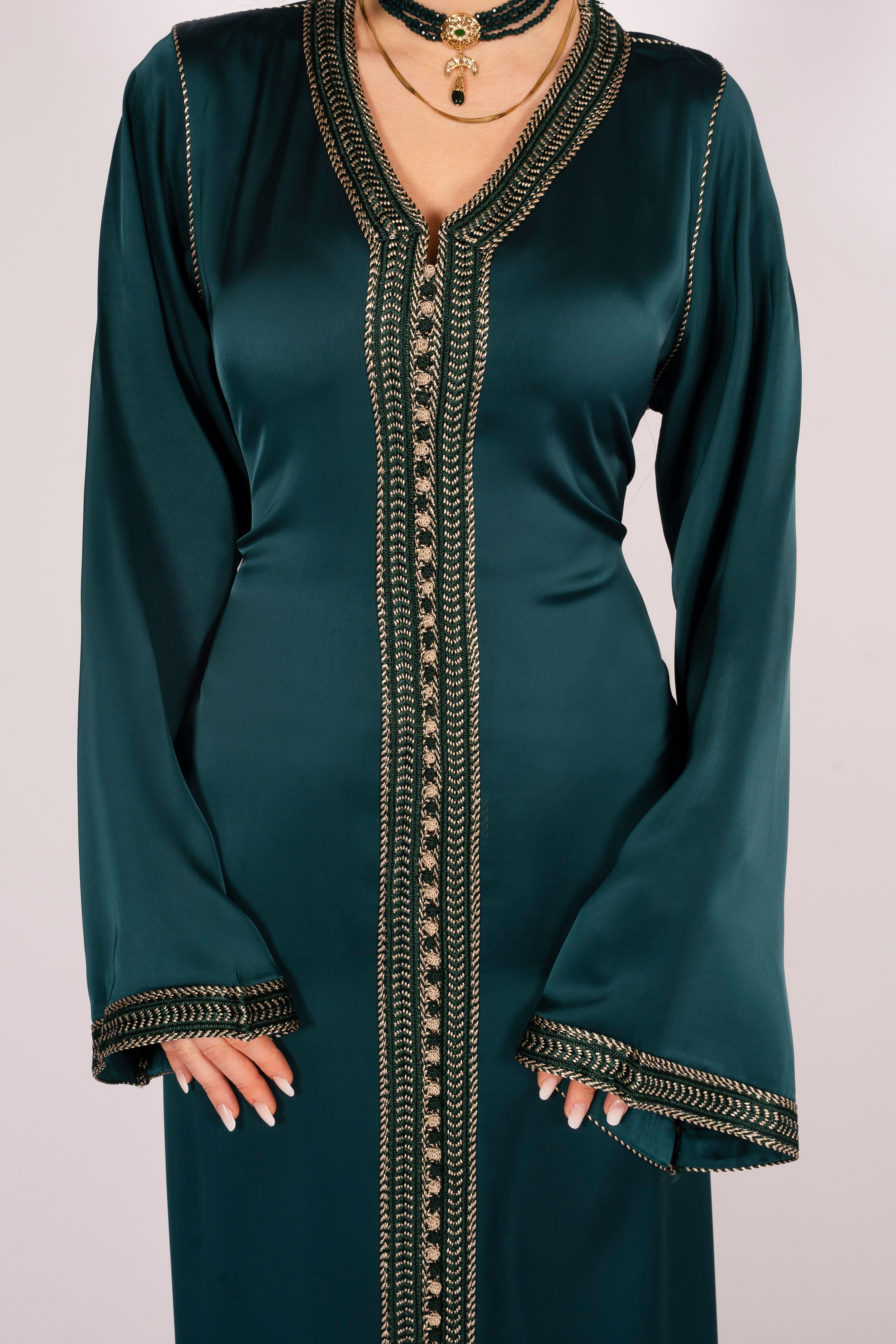 Shaped Caftan Emerald