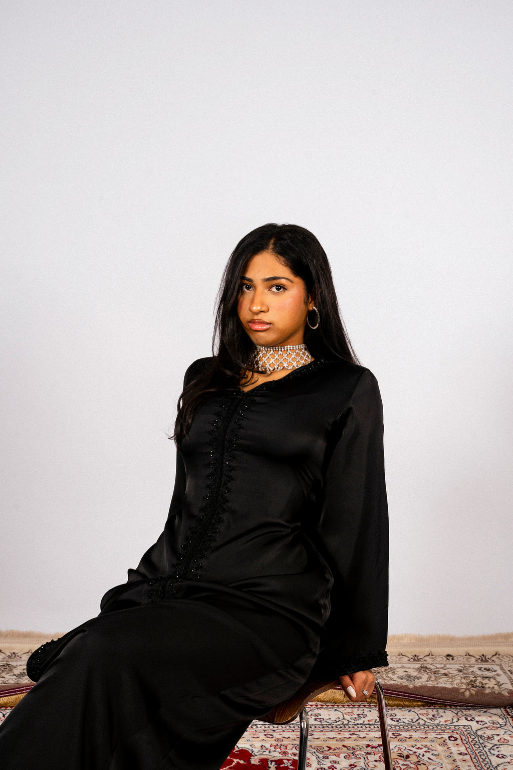 Shaped Caftan Noir