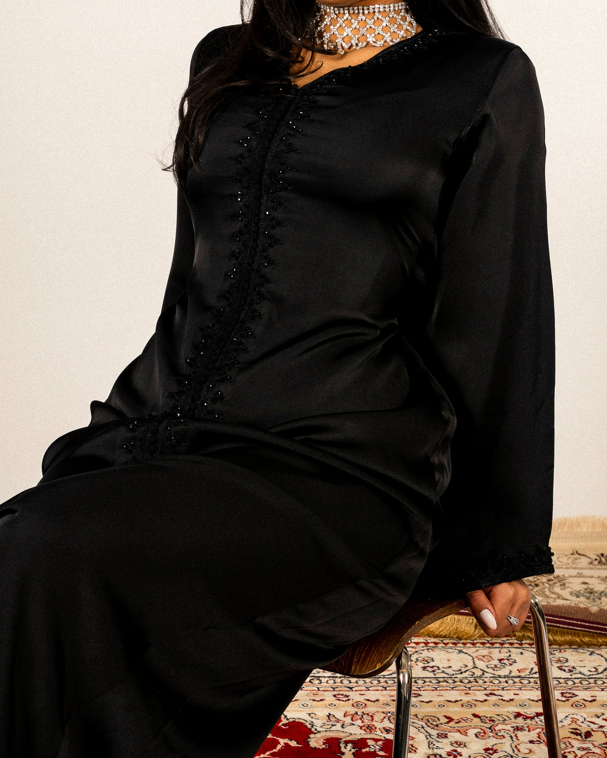 Shaped Caftan Noir
