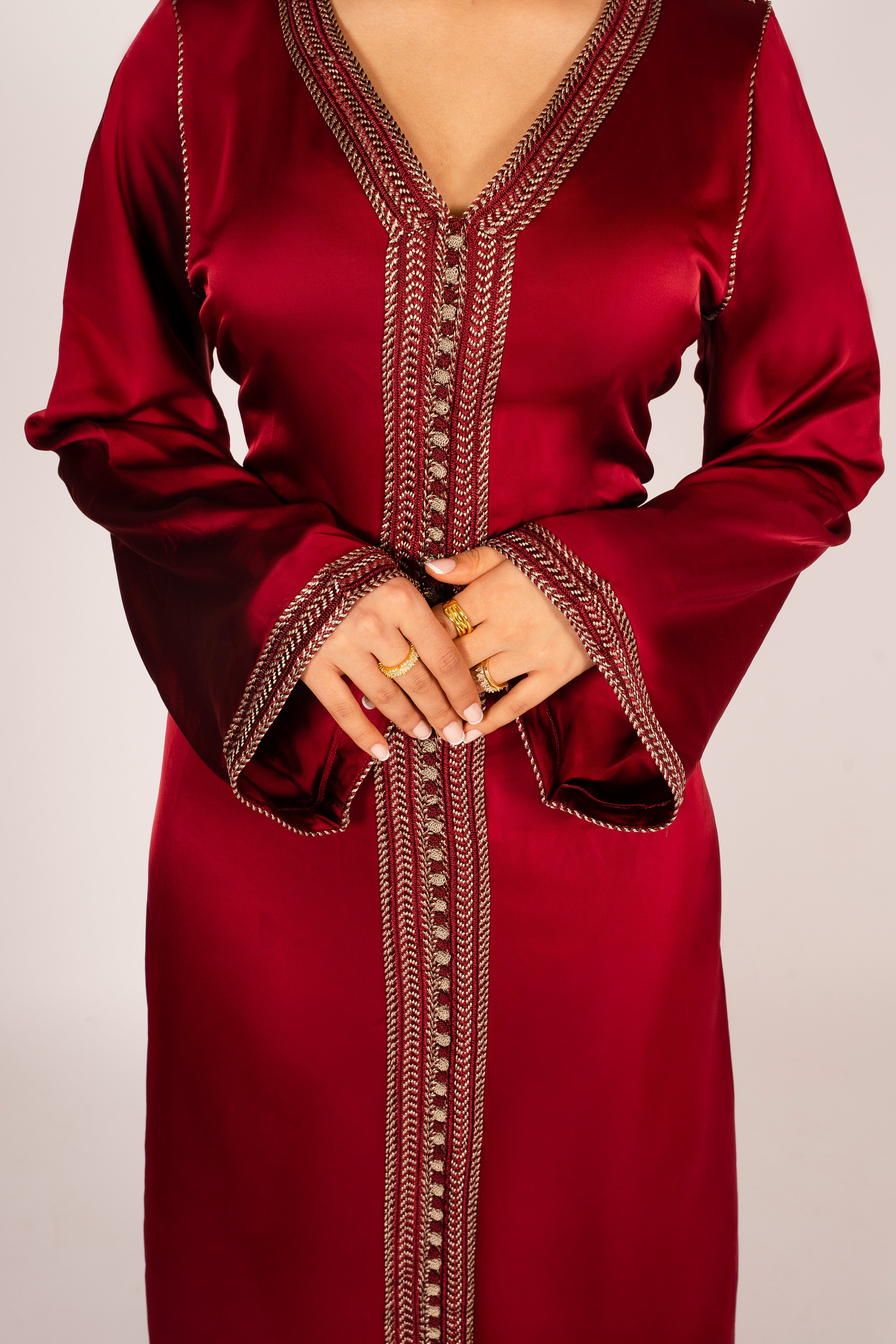 Shaped Caftan Cherry