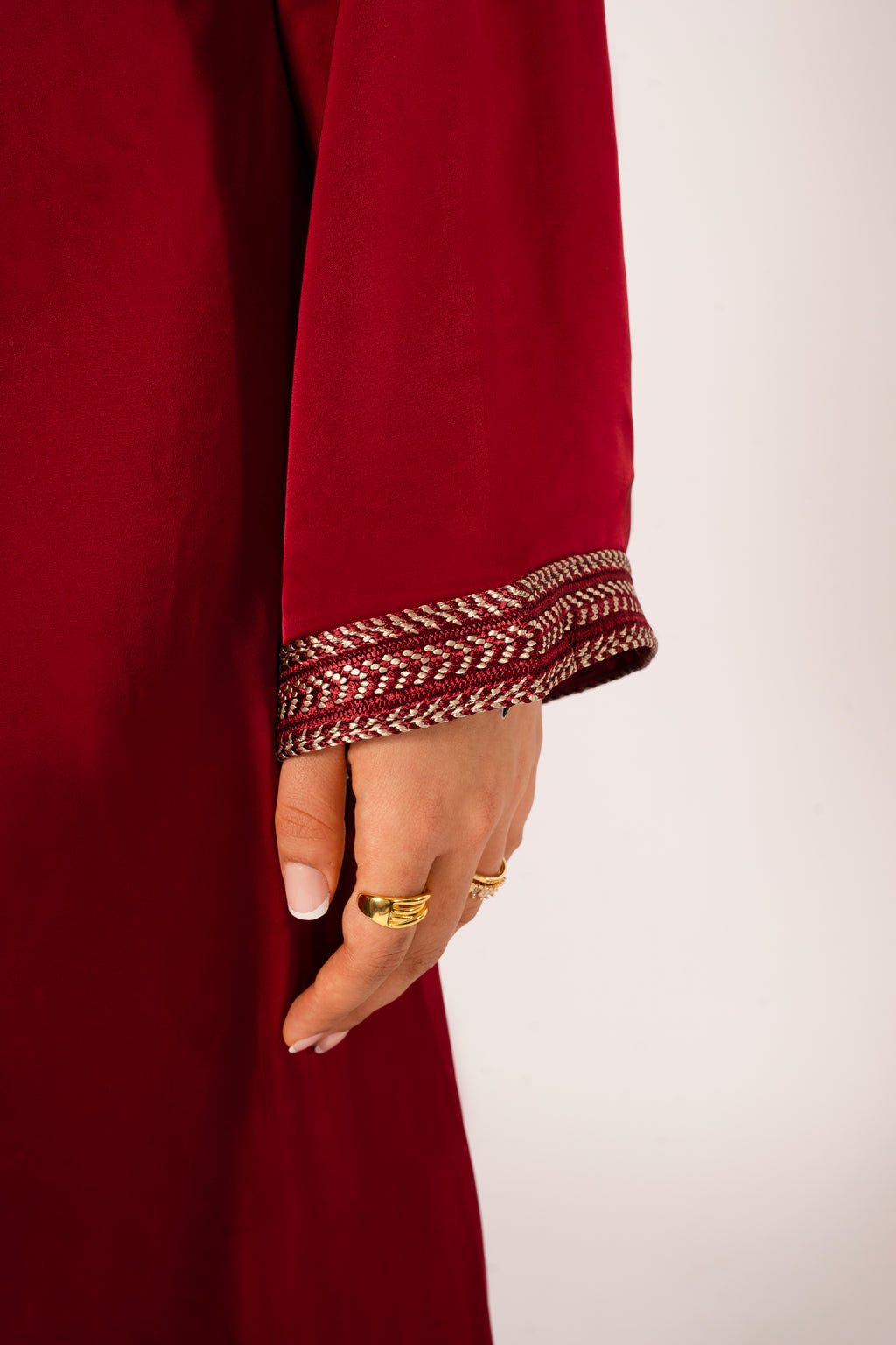 Shaped Caftan Cherry