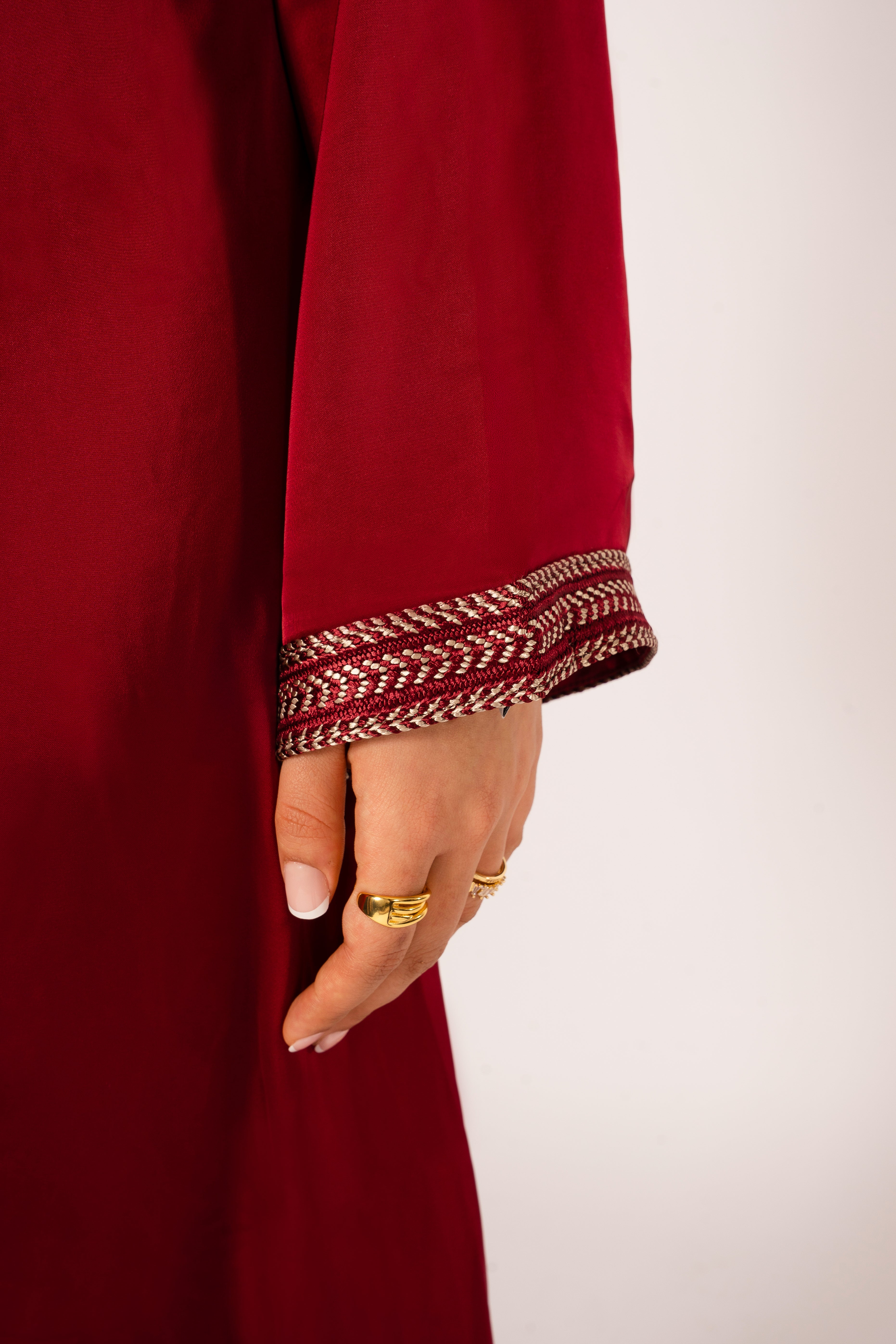 Shaped Caftan Cherry