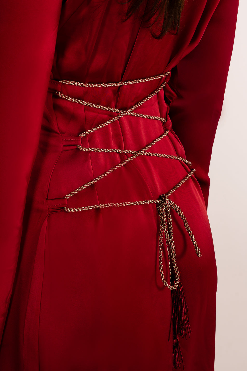 Shaped Caftan Cherry