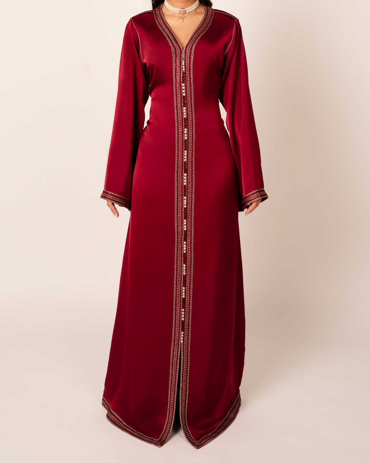 Shaped Caftan Cherry
