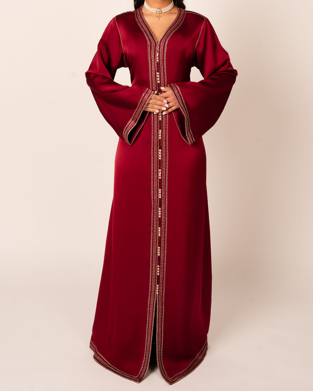 Shaped Caftan Cherry